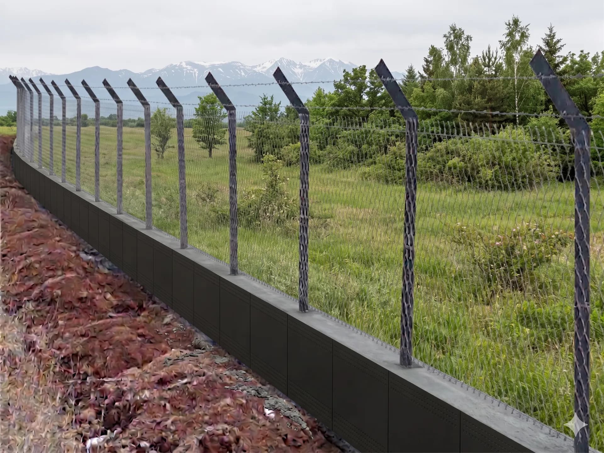 Modular Permanent Under-Fence Wall Formwork